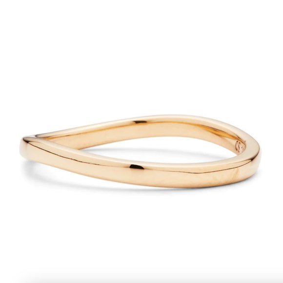 New Casual Seance 14K Gold Curve Band - Picture 8 of 10